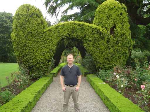 Carlow - Séb dans les jardins d'Altamont.